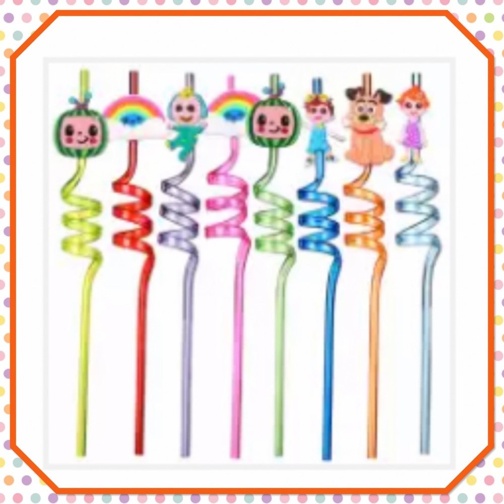 🍉New🍉Cocomelon Drinking Straws🍉